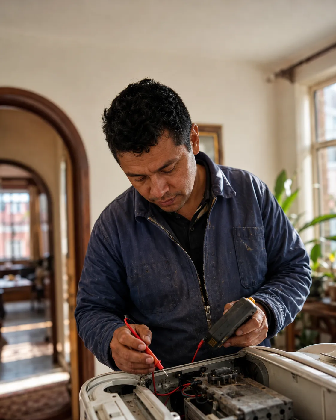 Profesional de Rain Connect trabajando